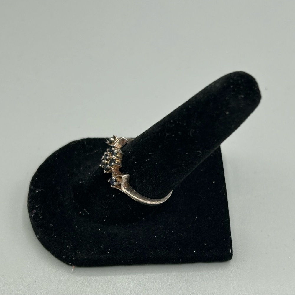925 Sterling Silver Cluster Ring Size 6.25 - Picture 8 of 8